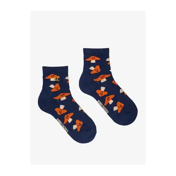 Bobo Choses Mr. Mushroom Short Socks Midnight Blue